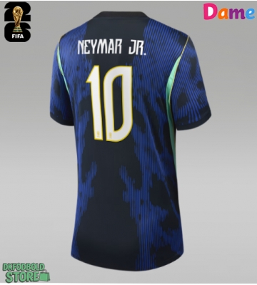 Brasilien Neymar Jr #10 Replika Udebanetrøje Dame VM 2026 Kortærmet